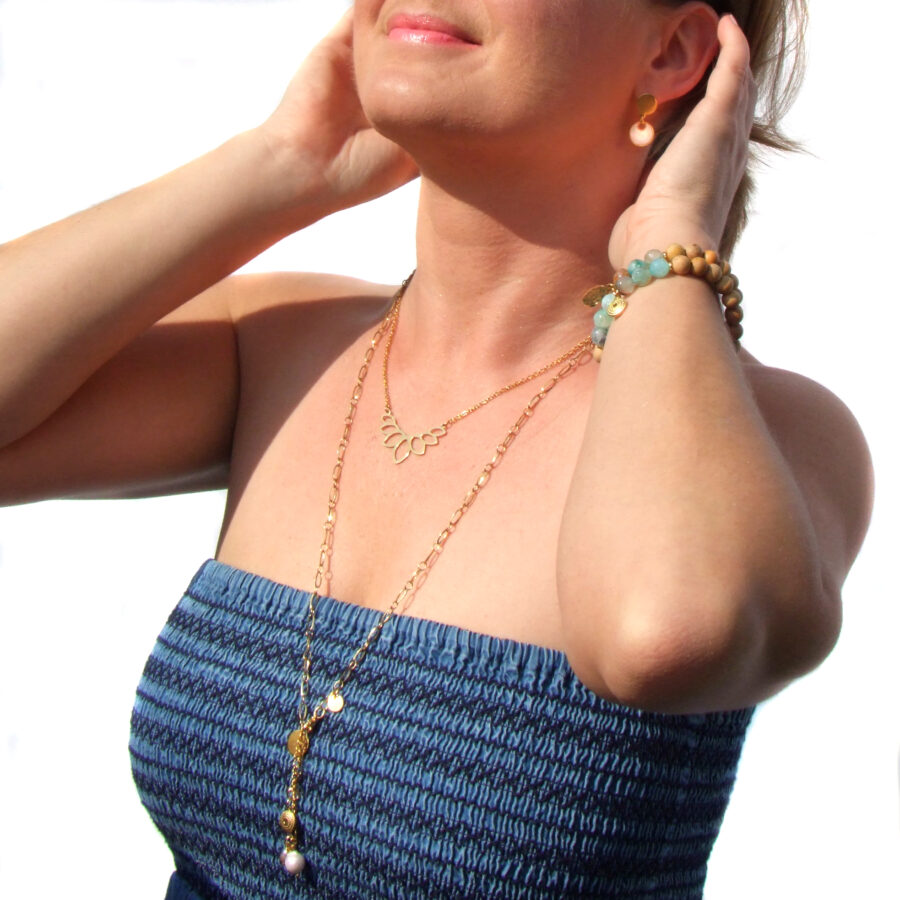 KETTE Edelstahl mit Lotusblüte