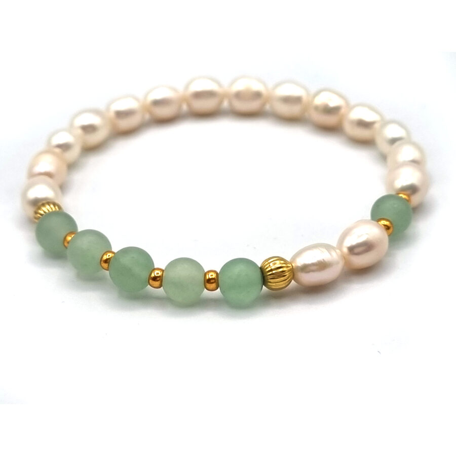 ARMBAND Perlen mit Aventurin
