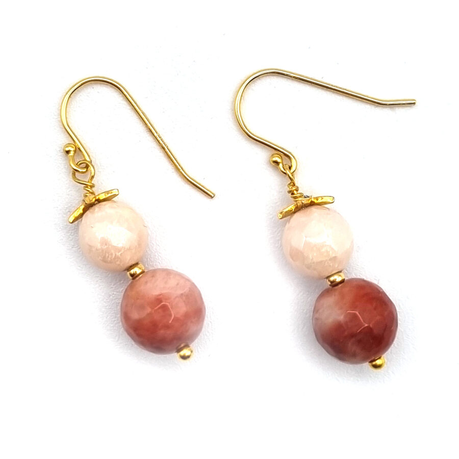 OHRRINGE Sterling Silber mit Achat