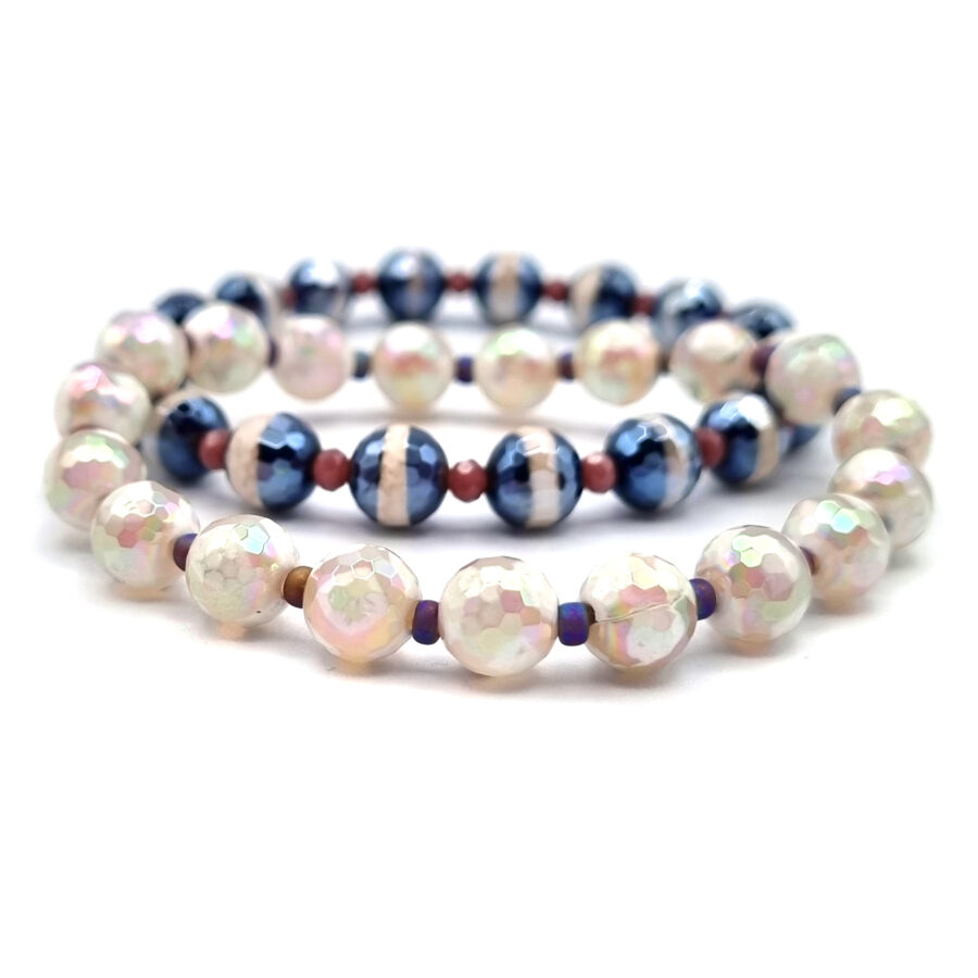 ARMBAND Achat, funkelnd und fancy