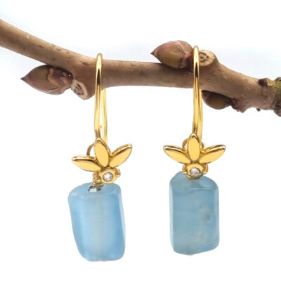 OHRRINGE Naturstein und Silber