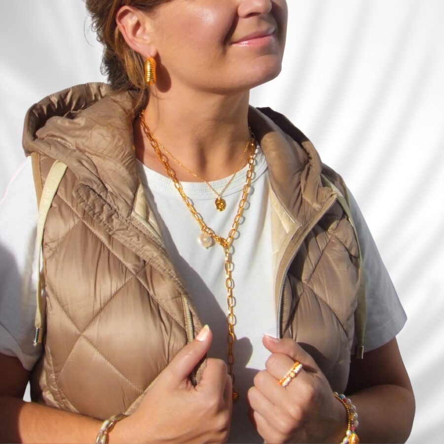 KETTE Edelstahl mit ovalem Anhänger