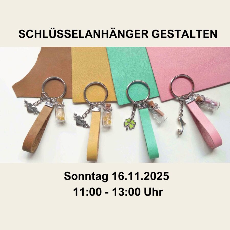 Workshop Schlüsselanhänger gestalten