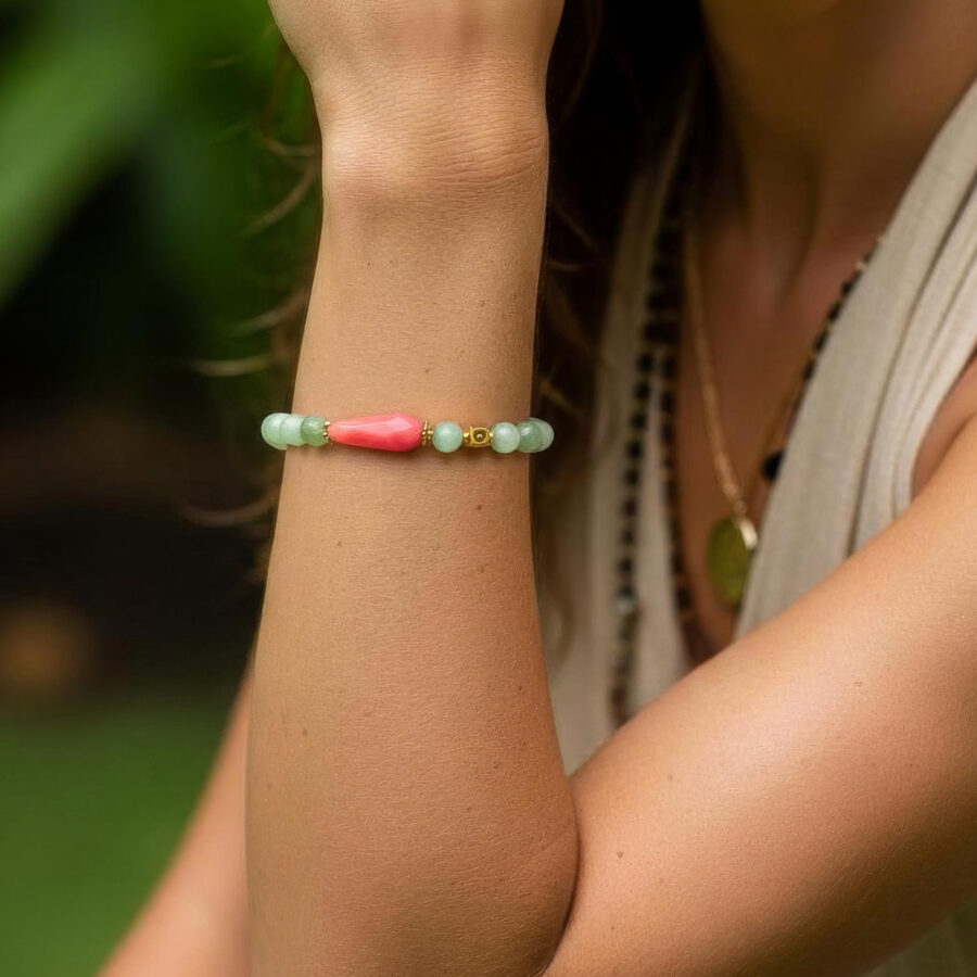 ARMBAND Persische Jade mit Achat - Hope