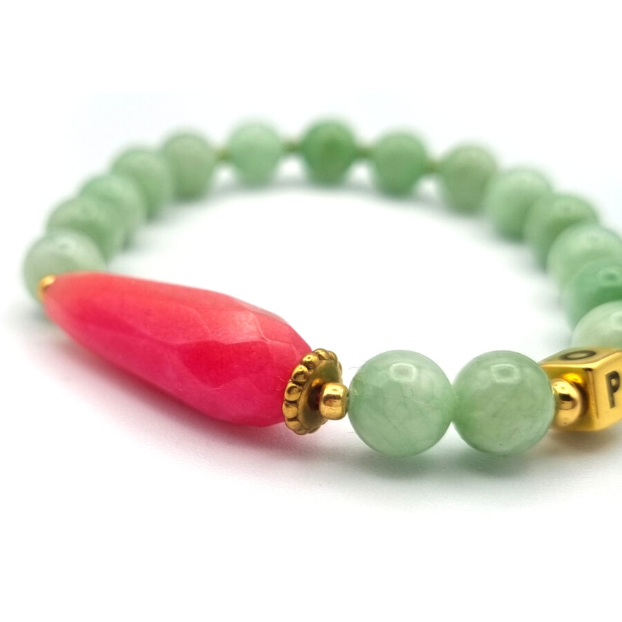 ARMBAND Persische Jade mit Achat - Hope