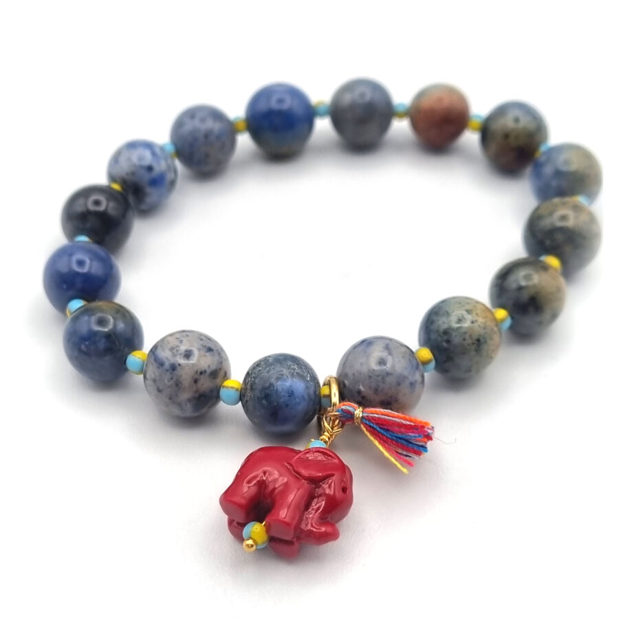ARMBAND Sodalith mit Anhänger