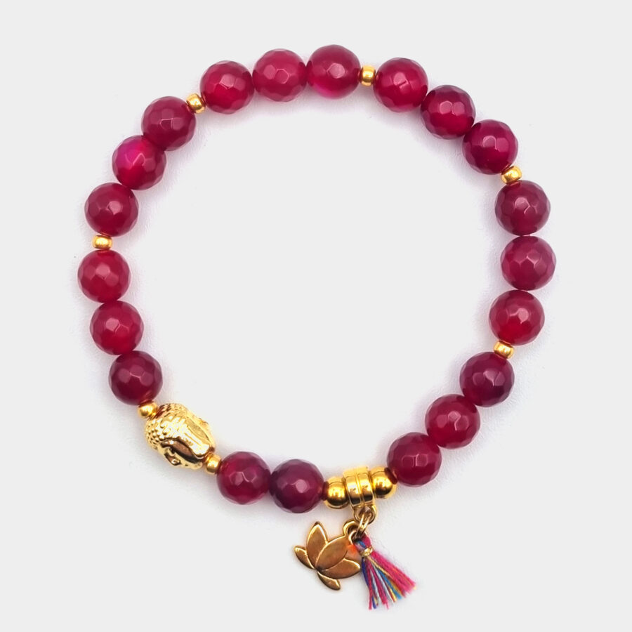 ARMBAND Achat mit Buddha
