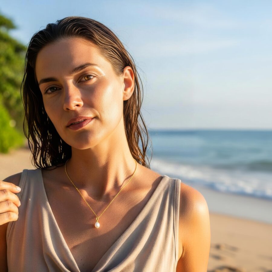 KETTE Edelstahl mit Perle