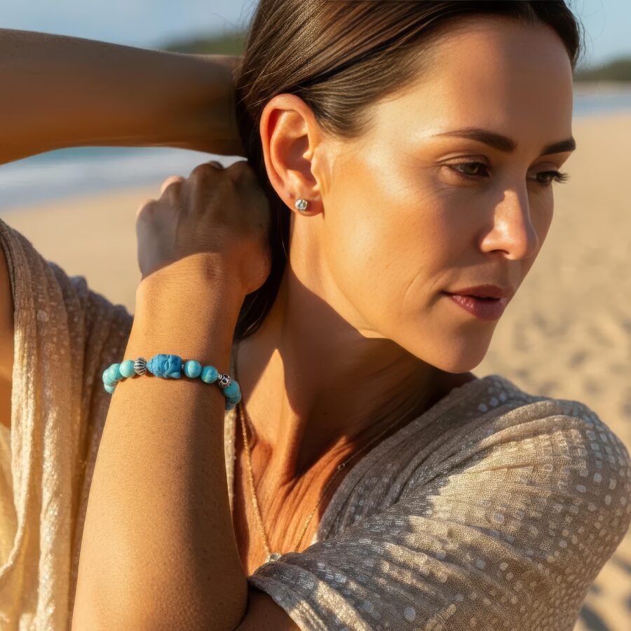 ARMBAND Hemimorphit mit Silber